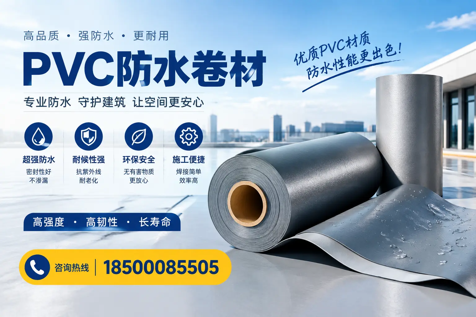 如何判断PVC防水卷材的质量优劣？东营选购技巧